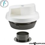 Flettner 2000 + Adaptor Wind Driven Rotating Roof Vent - White,stockcode:VSA0021
